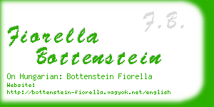 fiorella bottenstein business card